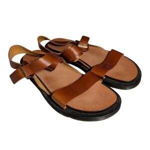 Dr Martens Kennet Sandals Mens Size 13 Brown Buckle Strap Strappy Leather Doc